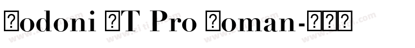Bodoni LT Pro Roman字体转换